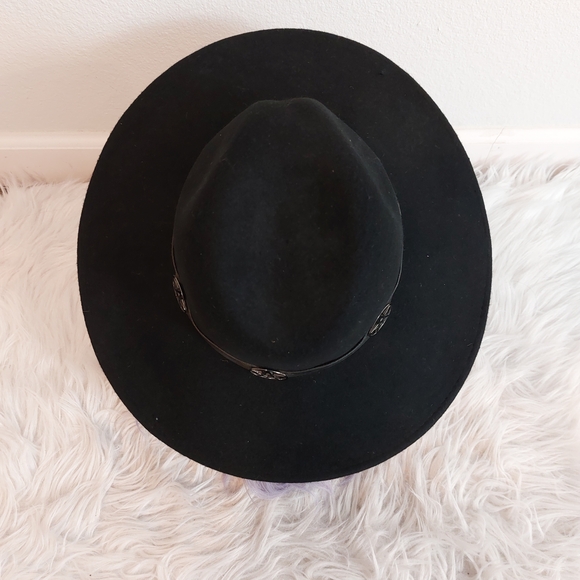 Killstar Omen Sigil Fedora Hat with Gunmetal Pentagram Accent - Picture 4 of 12